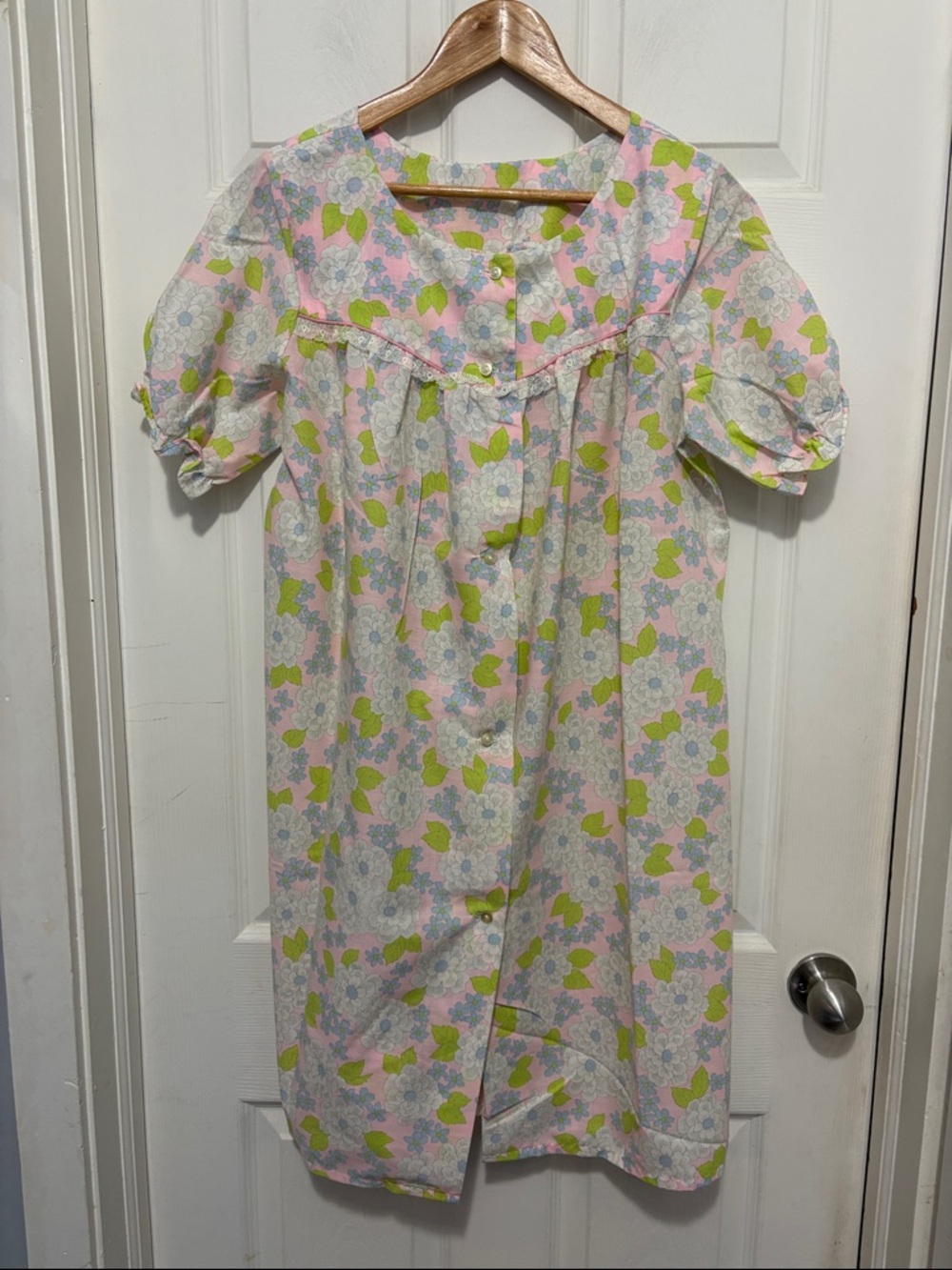 Vintage Floral Nocturne by Lutfy Nightgown Housedress MuMu
